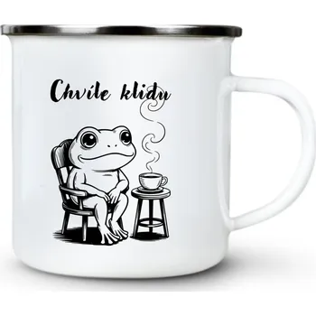 Chvíle klidu - Plechový hrnek VELKÝ 400ml (500 ml po okraj) - 400 ml