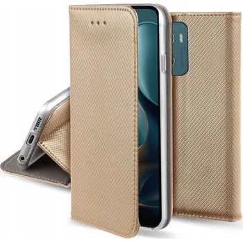 Pouzdro na mobilní telefon Flipové pouzdro Hero Case pro Motorola Moto G05 zlaté