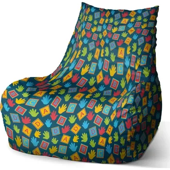 Sedací pytel Sablio Sedací vak Bean ABC - 60 x 70 x 70 cm