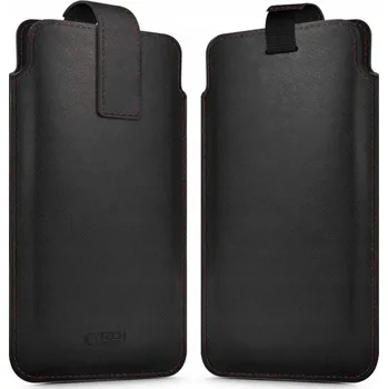 Pouzdro na mobilní telefon UNIVERZÁLNÍ KOŽENÉ POUZDRO VSUVNÉ TYPU POUZDRO S MAGNET PRO TELEFONY DO 6.9" - KRÁSNÉ A ELEGANTNÍ