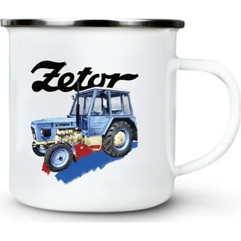 Zetor 5611, V2 - Plechový hrnek VELKÝ 400ml (500 ml po okraj) - 400 ml