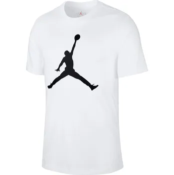 Pánské tričko Nike Jordan Jumpman bílé bavlněné M