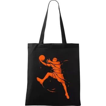 Nákupní taška Basketball player splash - Taška bavlněná - 42 x 38 cm ( Černá )
