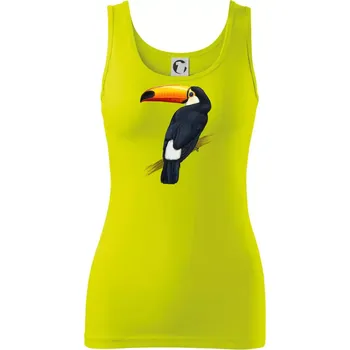 Tukan kreslený - Dámské tílko - M ( Limetková )
