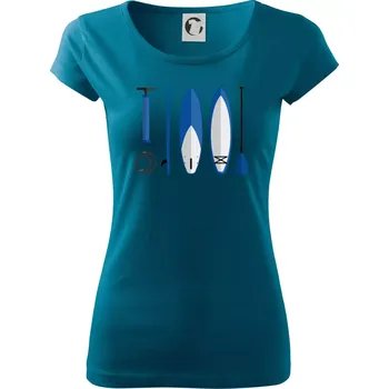 Dámské tričko Paddleboard set - Dámské triko Pure - M ( Petrolejová )