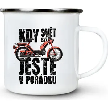 Kdy svět byl ještě v pořádku, Babetta, V4 - Plechový hrnek VELKÝ 400ml (500 ml po okraj) - 400 ml