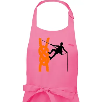 Kuchyňská zástěra Lano horolezec - Dámská zástěra na vaření - Univerzální velikost ( Růžová )