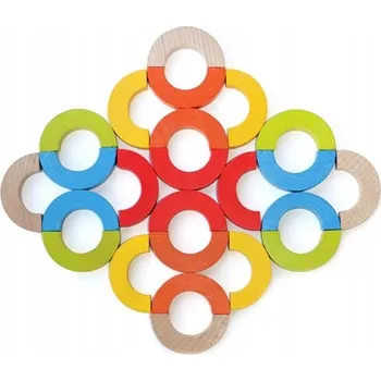 Dřevěná hračka Sale Balanční, dřevěná hra, Mozaika, Tulimi - 24 dílků