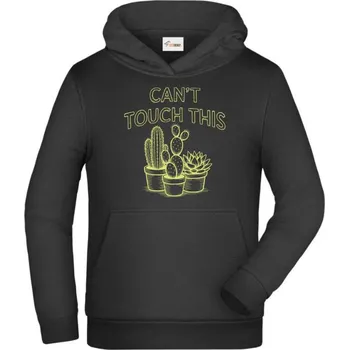 Pánské tričko Can't Touch This - Dětská mikina s kapucí - 116 cm