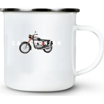 Jawa Californian, v1 - Plechový hrnek VELKÝ 400ml (500 ml po okraj) - 400 ml