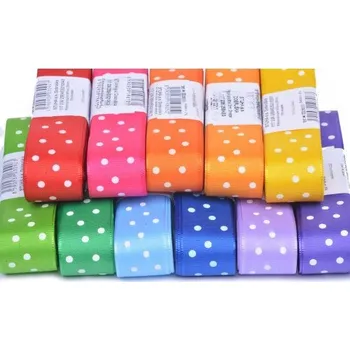 Stuha Stuha puntík 25mm svazek 10m, barva Fialová sv.