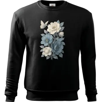 Elegantní kytice s motýlem - Pánská mikina ESSENTIAL - 4XL