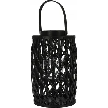 Svícen Lampička na svíčku 40 cm černá vrba