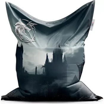 Sedací pytel Sablio Sedací vak Zaklínač Hrad - 150x100 cm