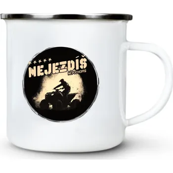 Nejezdíš, nepochopíš, čtyřkolka, ATV, Quad - Plechový hrnek VELKÝ 400ml (500 ml po okraj) - 400 ml