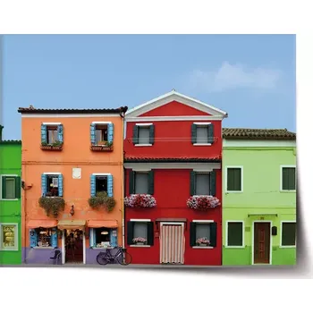 Plakát Sablio Plakát Domky - 60x40 cm