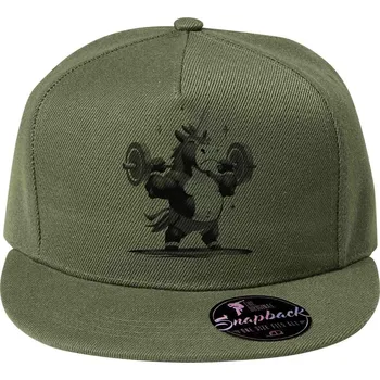 Pánské tričko Gym horn, černý potisk - Kšiltovka, čepice 5P RAP - nastavitelná