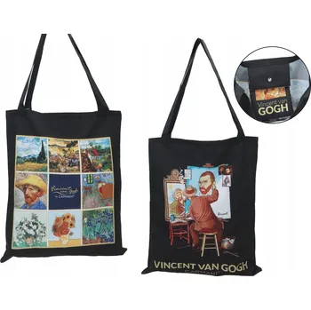 Carmani, taška přes rameno, nákupní taška do 5 kg - VAN GOGH, koláž