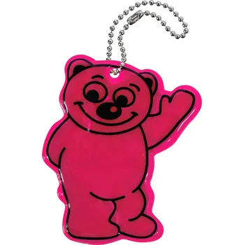 autoDS Přívěšek reflexní BEAR - fialový