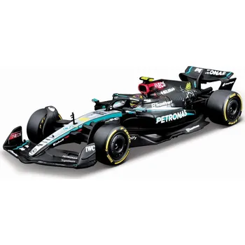 autíčko Bburago Mercedes-AMG F1 W15 (2024) 1:43 #44 Hamilton (s jezdcem)