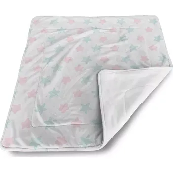deka Sablio Deka pro miminko Růžové a modré hvězdy - 80x100 cm