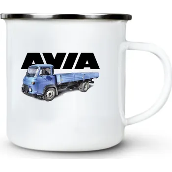 AVIA A30 valník, V3 - Plechový hrnek VELKÝ 400ml (500 ml po okraj) - 400 ml