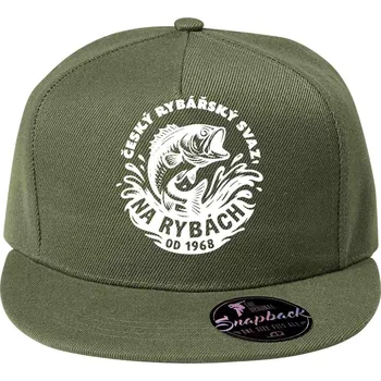 Na rybách od roku 1968, bílý potisk - Kšiltovka, čepice 5P RAP - nastavitelná