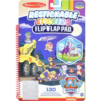 omalovánky Melissa & Doug - TLAPKOVÁ PATROLA - Kniha se samolepkami - Mise ultimátní záchrany