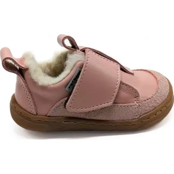 Dívčí zimní obuv Dětská zimní barefoot obuv PEGRES SBF 64W 21 Růžová