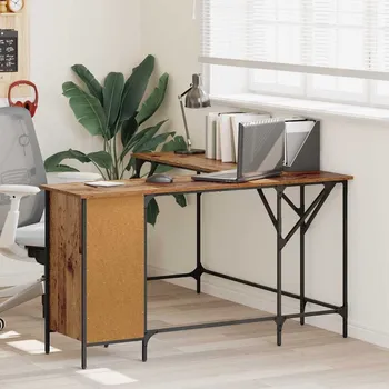 Psací stůl vidaXL Stůl Staré dřevo 141 x 141 x 75 cm kompozitní dřevo