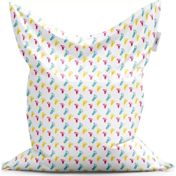 Sedací pytel Sablio Sedací vak Classic Obtisk nožiček - 150x100 cm