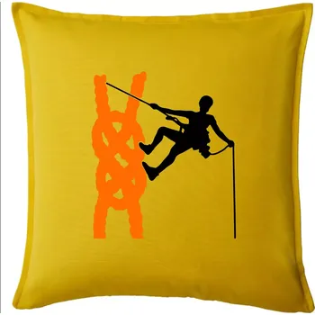 Polštář Lano horolezec - Polštář 50x50 - 50x50 - Pouze potah ( Žlutá )