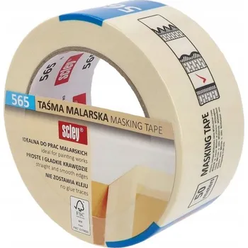 Lepicí páska Maskovací páska dlouhá Scley 48mm x 50m *565* pro ostré okraje při malování