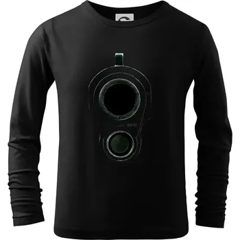 Chlapecké tričko Zbraň ve tmě - Triko dětské Long Sleeve - 122 cm/6 let ( Černá )