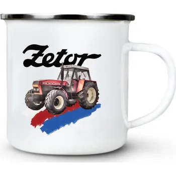 Zetor 16145, V2 - Plechový hrnek VELKÝ 400ml (500 ml po okraj) - 400 ml
