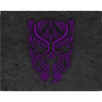 Plakát Sablio Plakát BLACK PANTHER wakanda forever Fialový - 60x40 cm