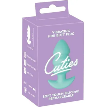 Anální kolík Cuties Vibrating Plugs Green,