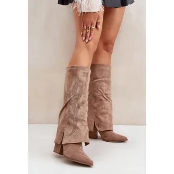 Dámské kozačky Kozačky na podpatku Step in style z ekokožešiny, 36 i240_204657_2:36