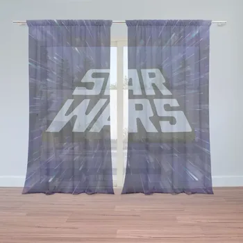 Záclona Sablio Záclony Star Wars Vesmír: 2ks 150x250cm