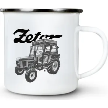 Zetor 7211, V8 - Plechový hrnek VELKÝ 400ml (500 ml po okraj) - 400 ml