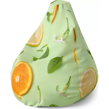 Sedací pytel Sablio Sedací vak Pear Citrus a květ - 70 x 95 x 15 cm