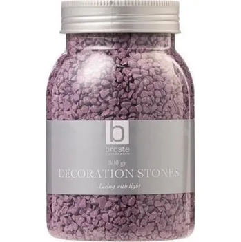 umělá květina Dekorační kamínky Broste 800g levandulové.