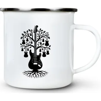 Kytarový strom - Plechový hrnek VELKÝ 400ml (500 ml po okraj) - 400 ml