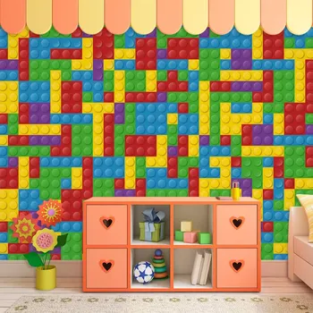 Tapeta Sablio Tapeta Barevná stavebnice - 125x75 cm