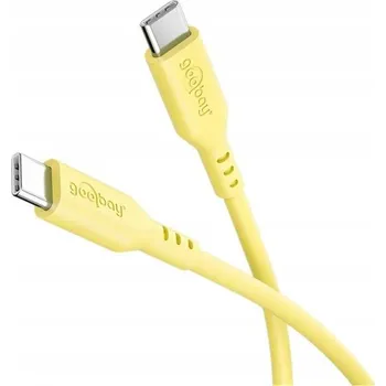 Datový kabel Kabel Goobay USB-C - USB-C 1,5 m žlutý