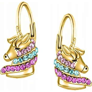 Náušnice STŘÍBRNÉ NÁUŠNICE JEDNOROŽCI 925 PRO DÍVKU