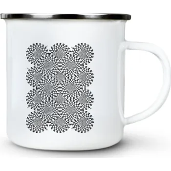 Mozaika Pohybu - Plechový hrnek VELKÝ 400ml (500 ml po okraj) - 400 ml