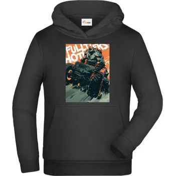 Pánské tričko Offroad Fullthrotllers Czech Republic, 4x4 - Dětská mikina s kapucí - 140 cm