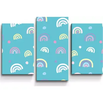 Obraz Sablio Obraz - 3-dílný Barevné duhy - 75x50 cm