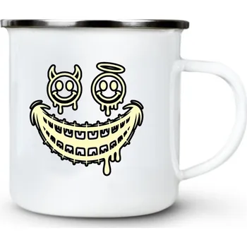 Anděl a ďábel - Plechový hrnek VELKÝ 400ml (500 ml po okraj) - 400 ml